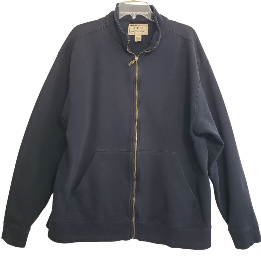 L.L. Bean Men's Navy Blue XL - Regular Full Zip Jacket